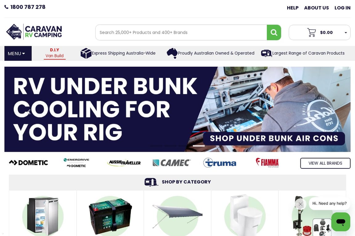 Caravan RV Camping homepage