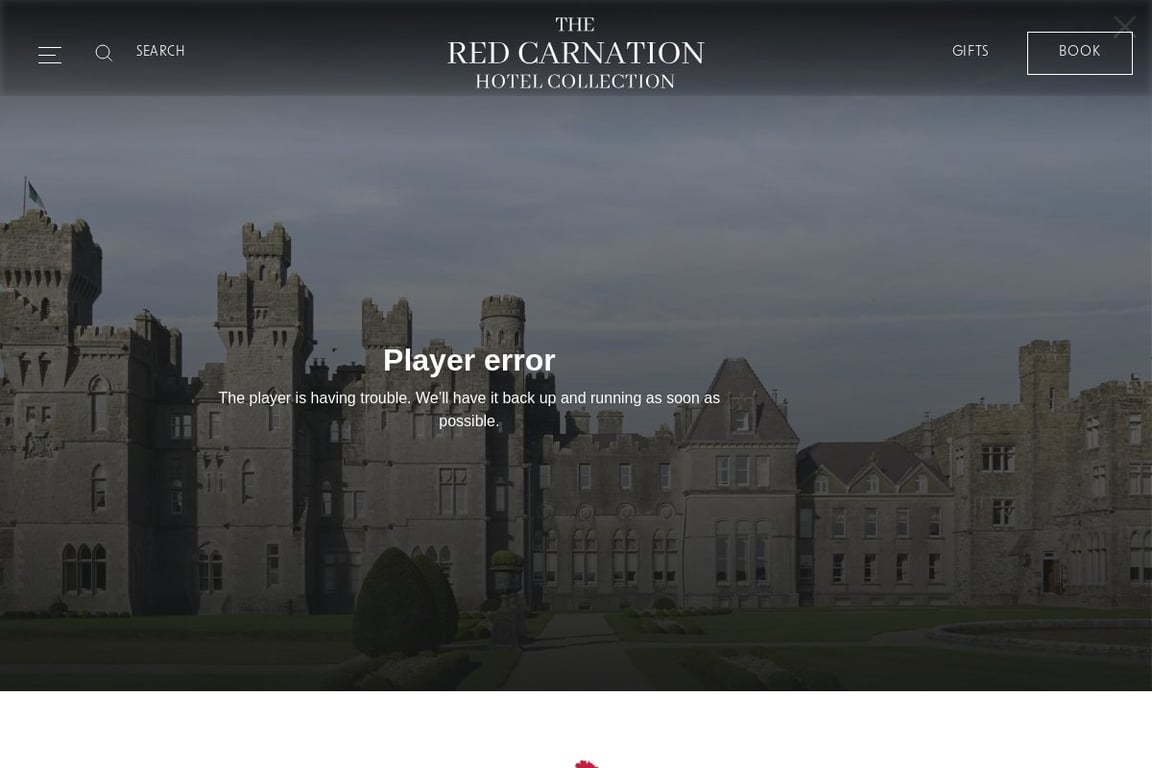 Red Carnation Hotels homepage