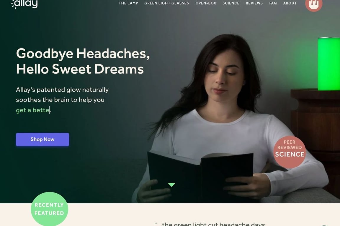 Allay Lamp homepage