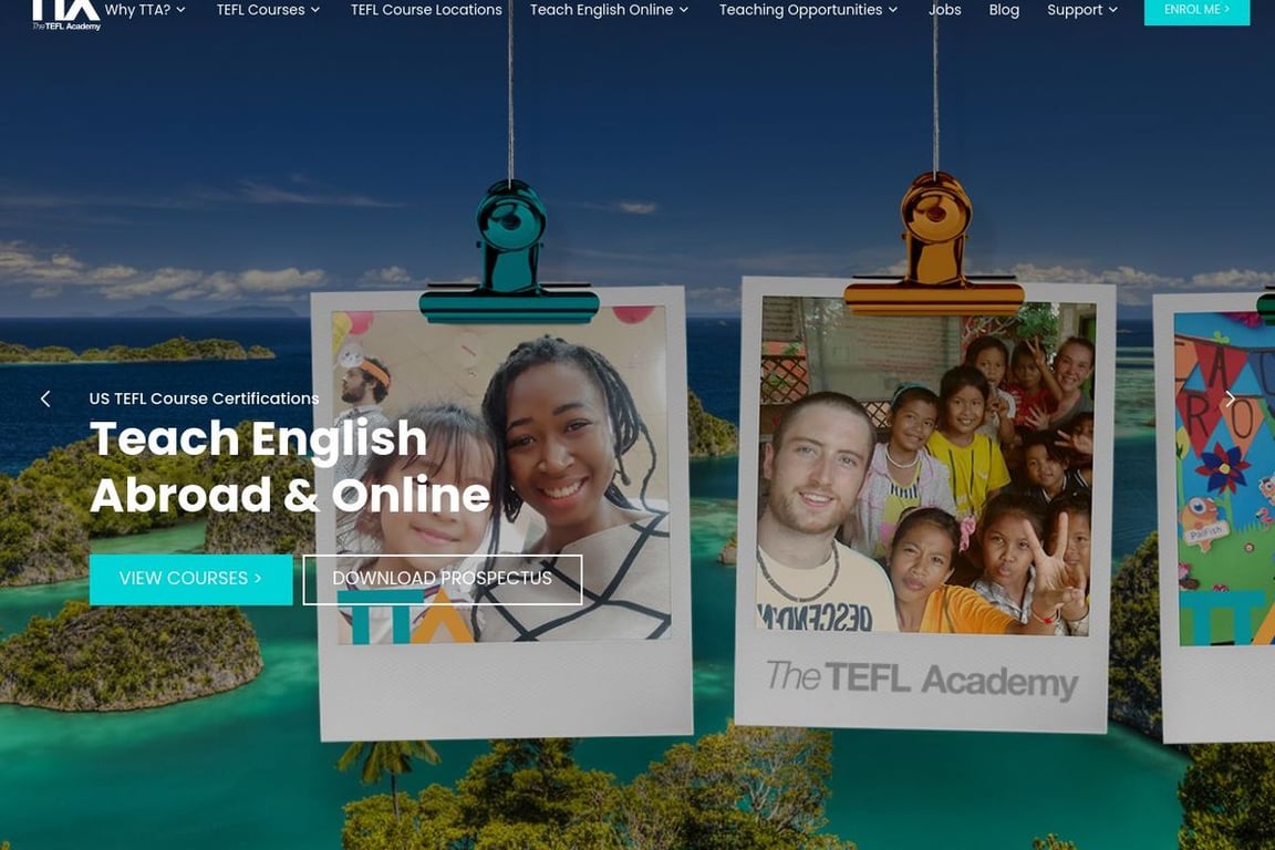 The TEFL Academy homepage