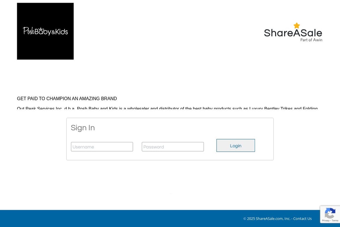 Bentley Trike affiliate program signup page