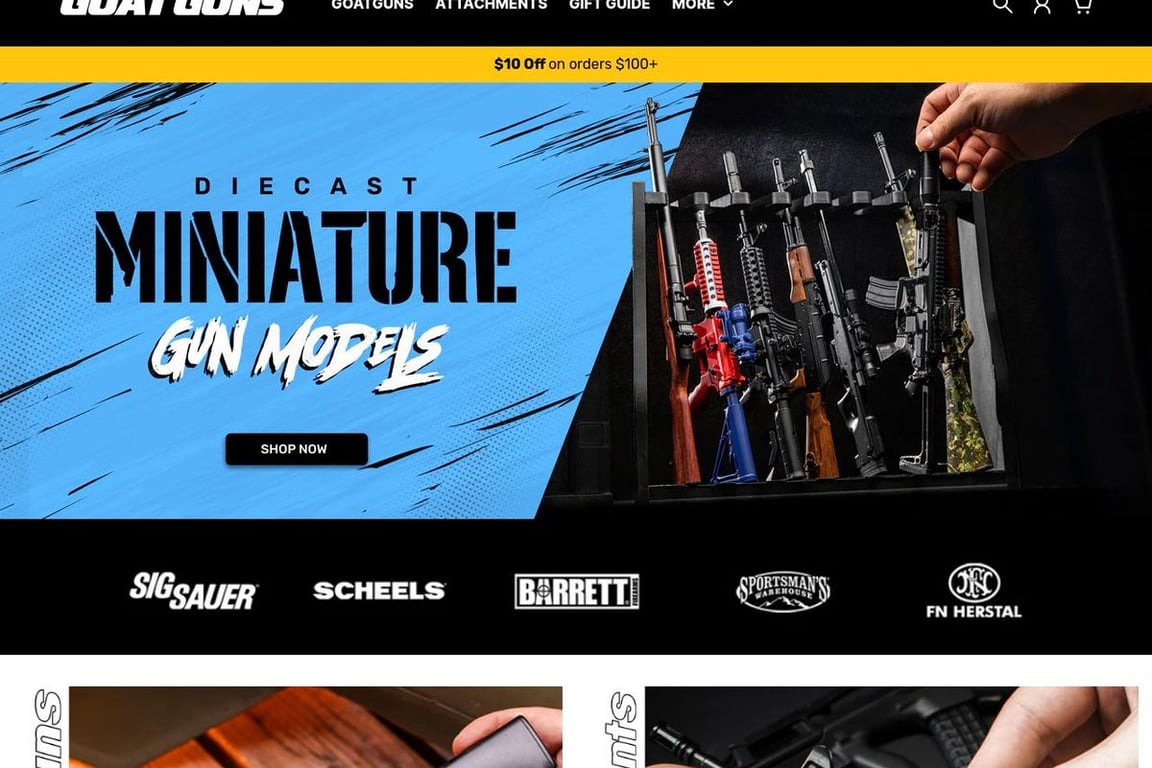 GoatGuns homepage