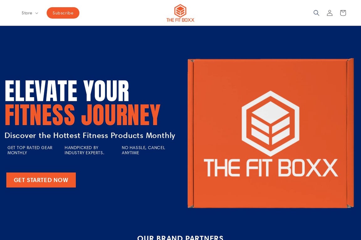 The Fit Boxx homepage