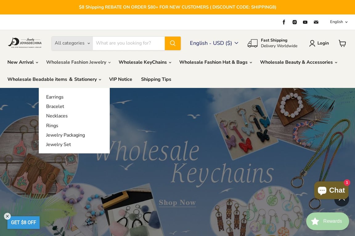 Joyasdechina homepage