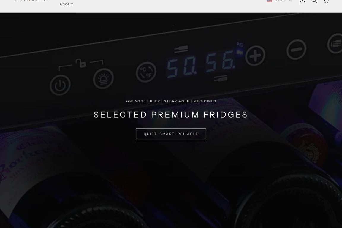 KingsBottle homepage