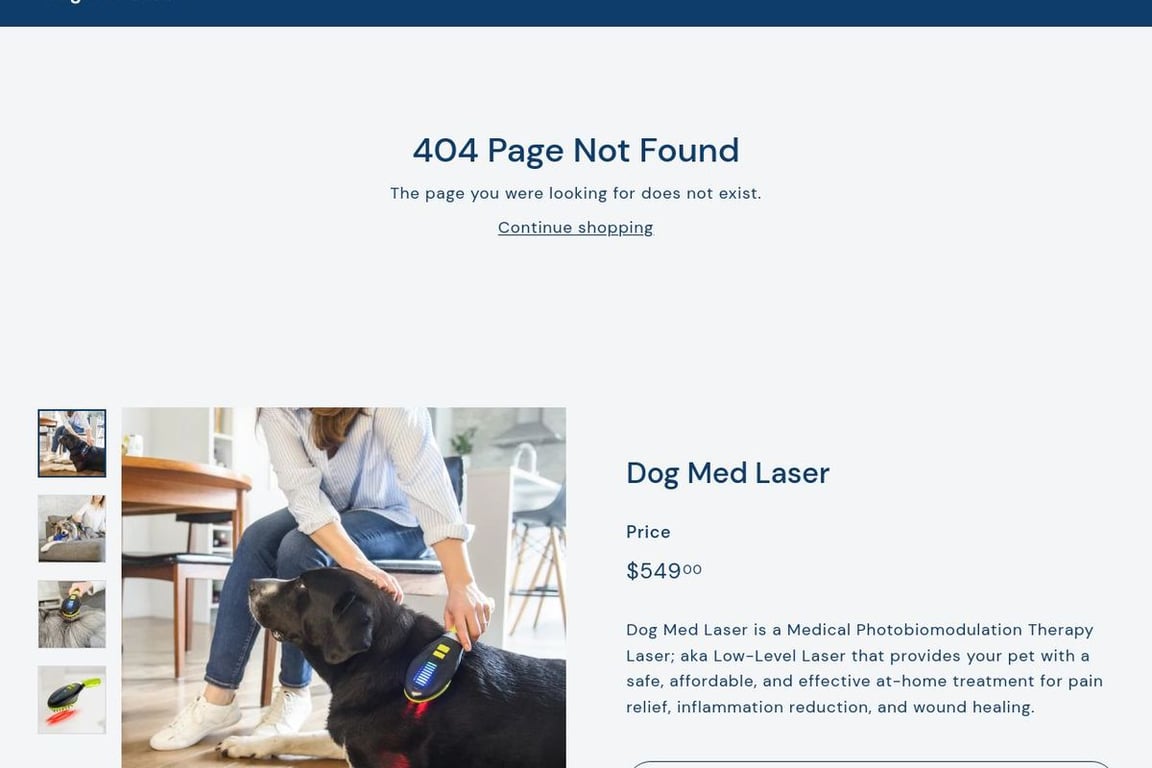 Dog Med Laser affiliate program signup page
