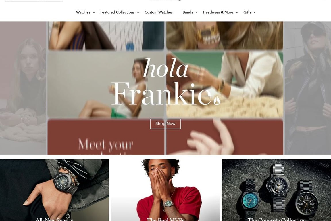Nixon North America homepage