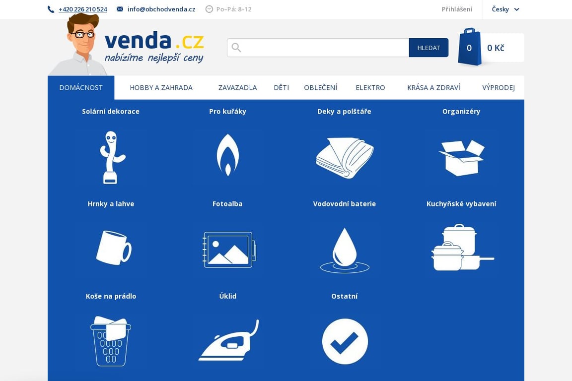 Venda homepage