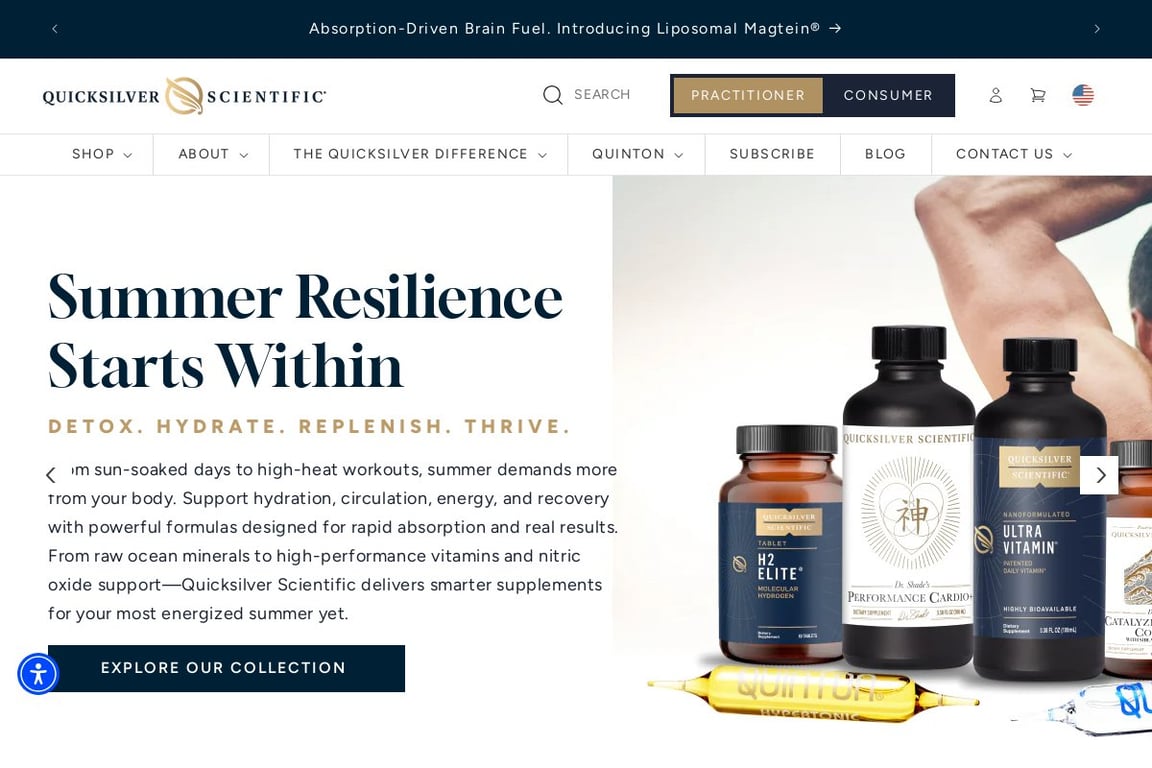 Quicksilver Scientific (US) homepage