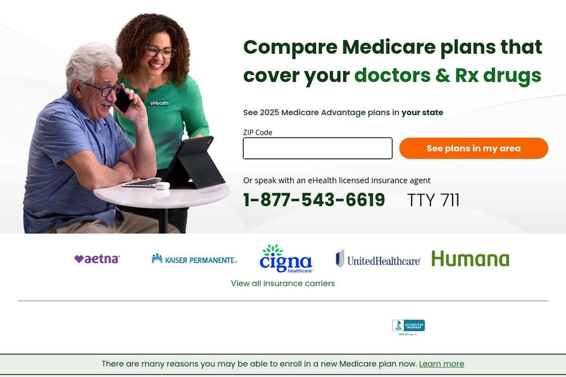 EHealth homepage