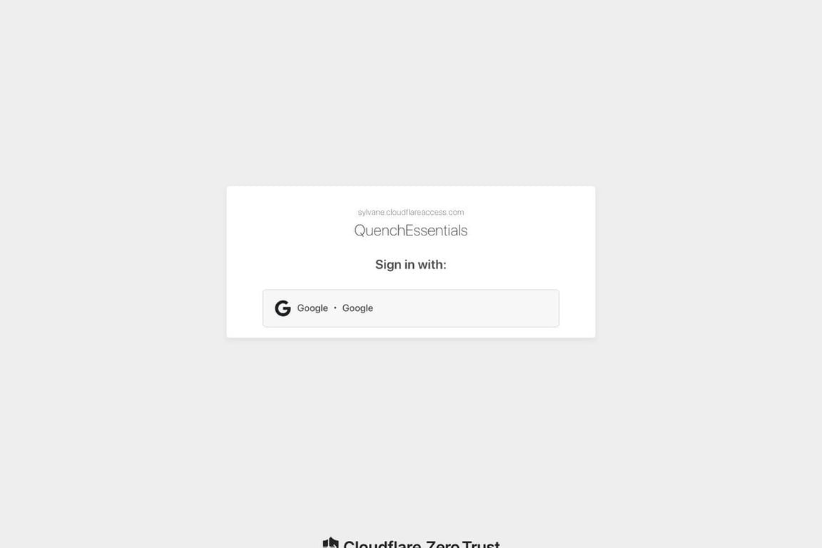 Quench Essentials homepage