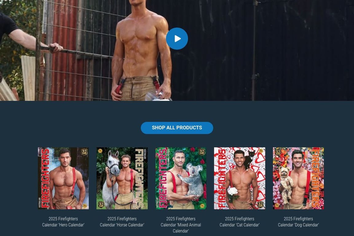 Australian Firefighters Calendar homepage