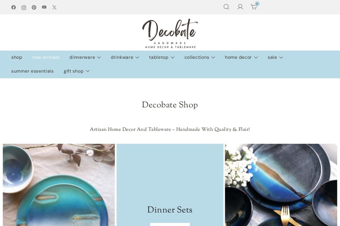 Decobate homepage