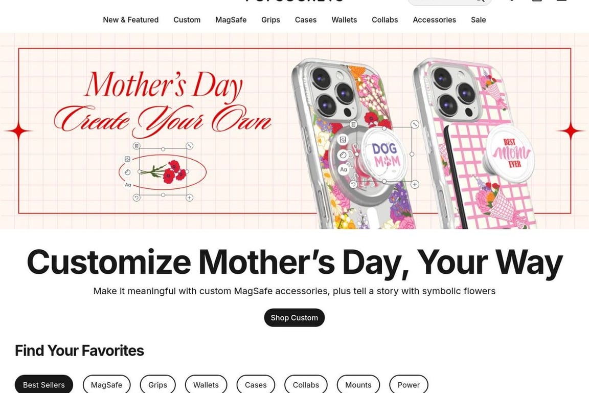 PopSockets homepage