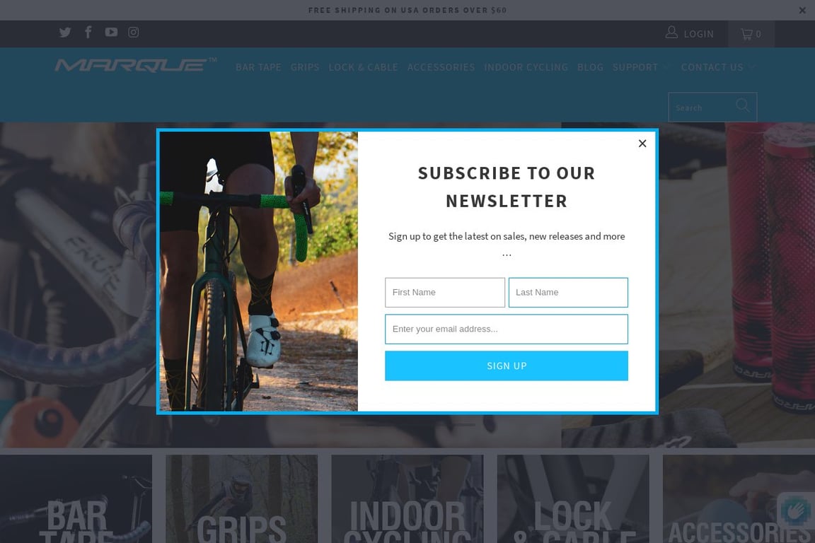 Marque Cycling homepage