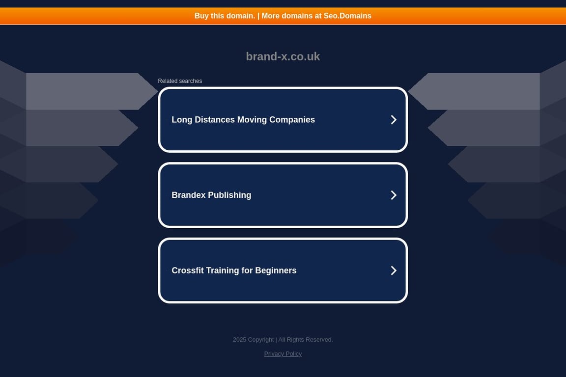 Brand X homepage