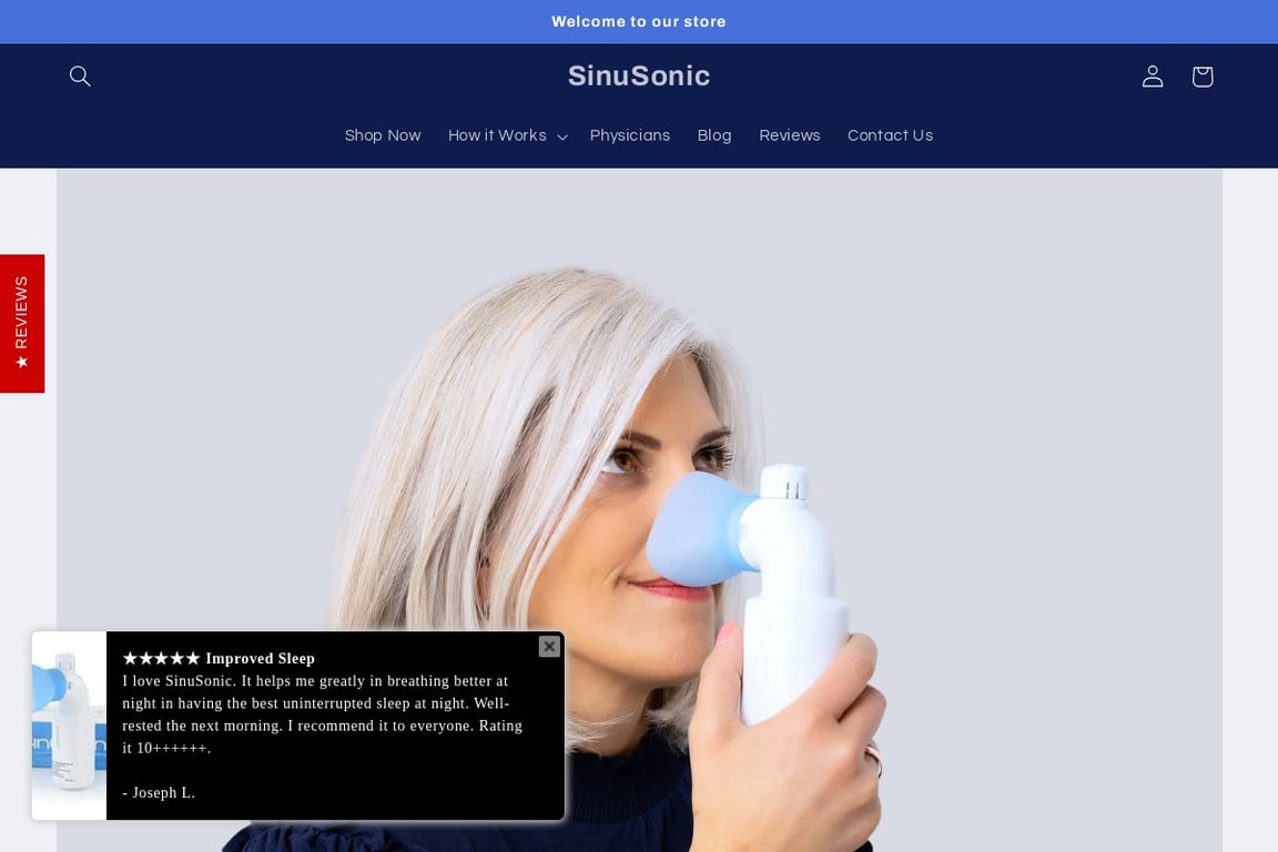 SinuSonic homepage