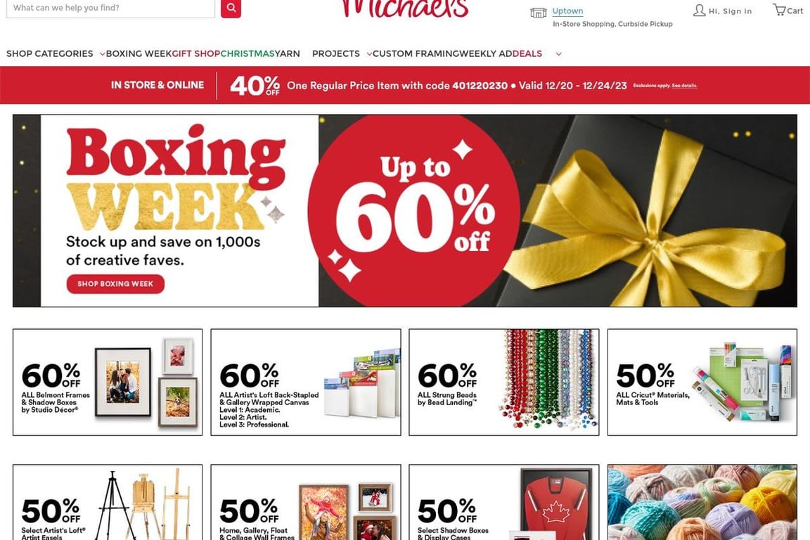 Michaels Canada Coupons & Deals For January 2024