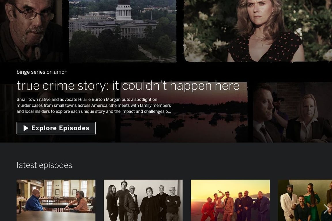 SundanceTV homepage