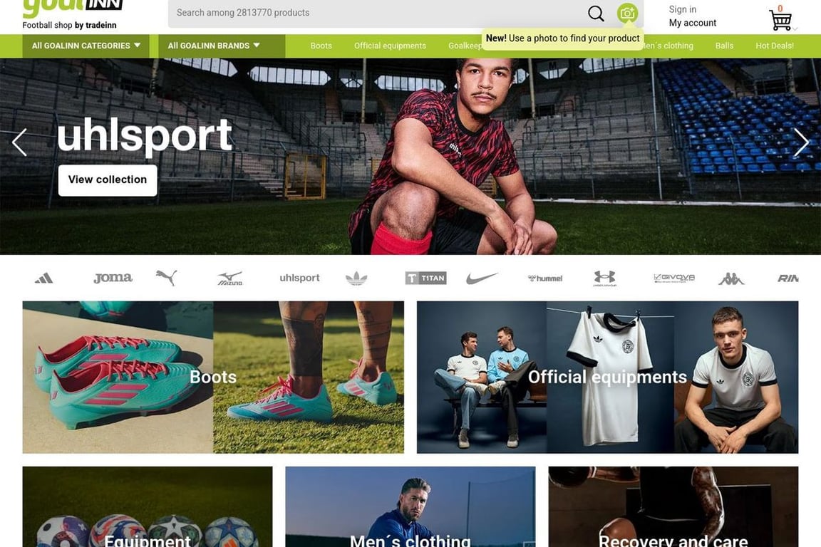 GoalInn homepage