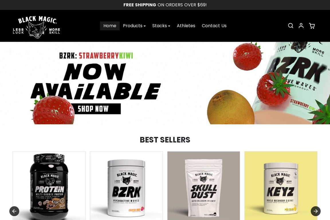 Black Magic Supply homepage