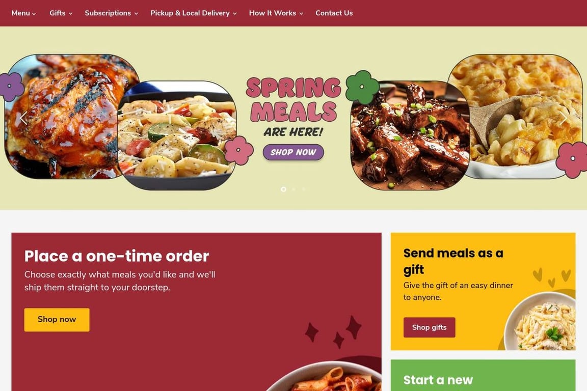 What a Crock Meals to Go homepage