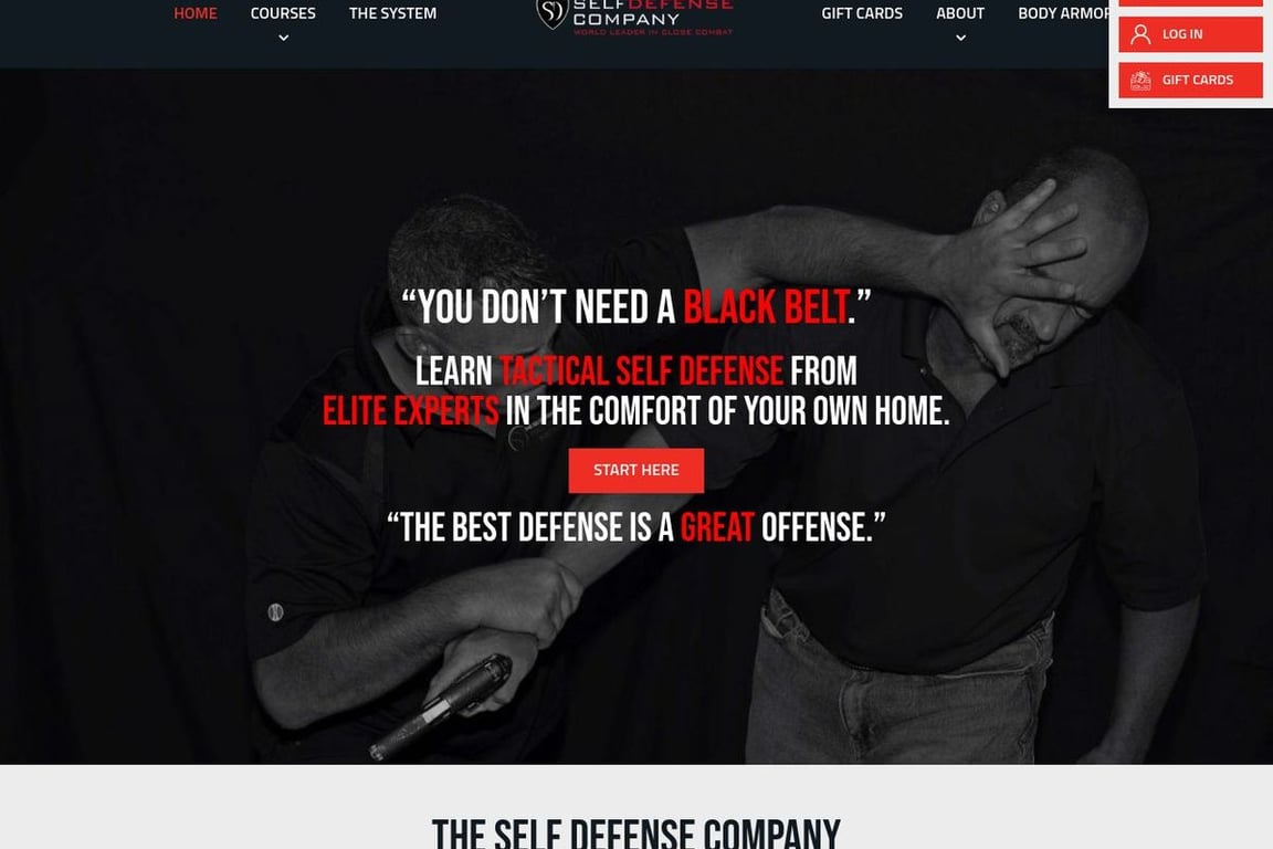 Self Defense Company homepage