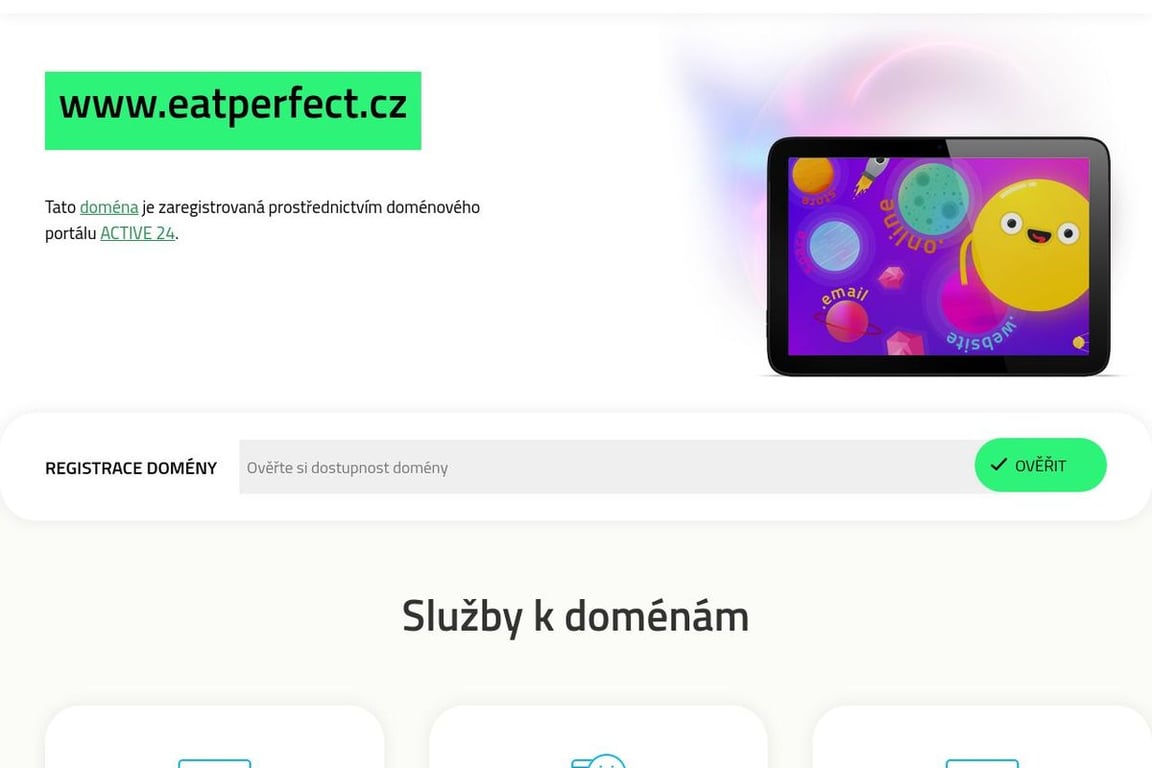EatPerfect homepage