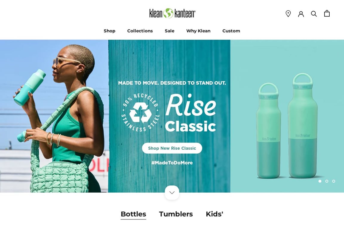 Klean Kanteen homepage