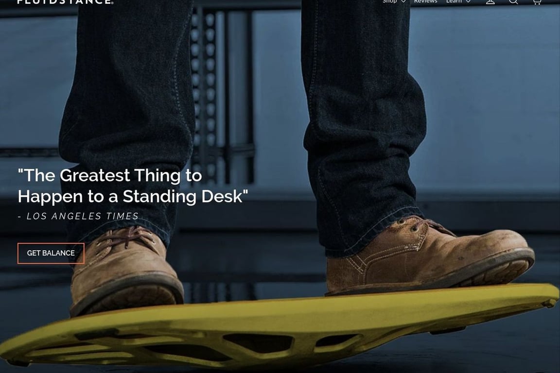 FluidStance homepage