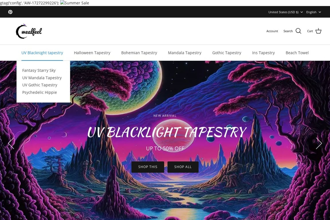 Wealfeel homepage