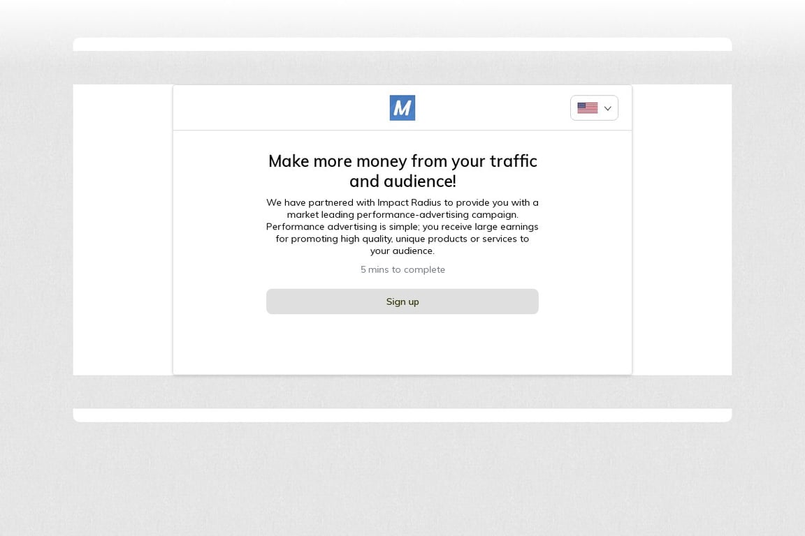 Moneyspire affiliate program signup page