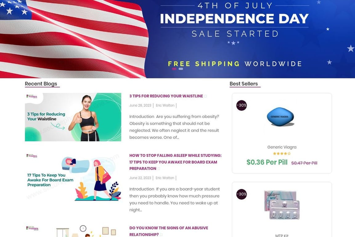 SecurePharmaOnline homepage
