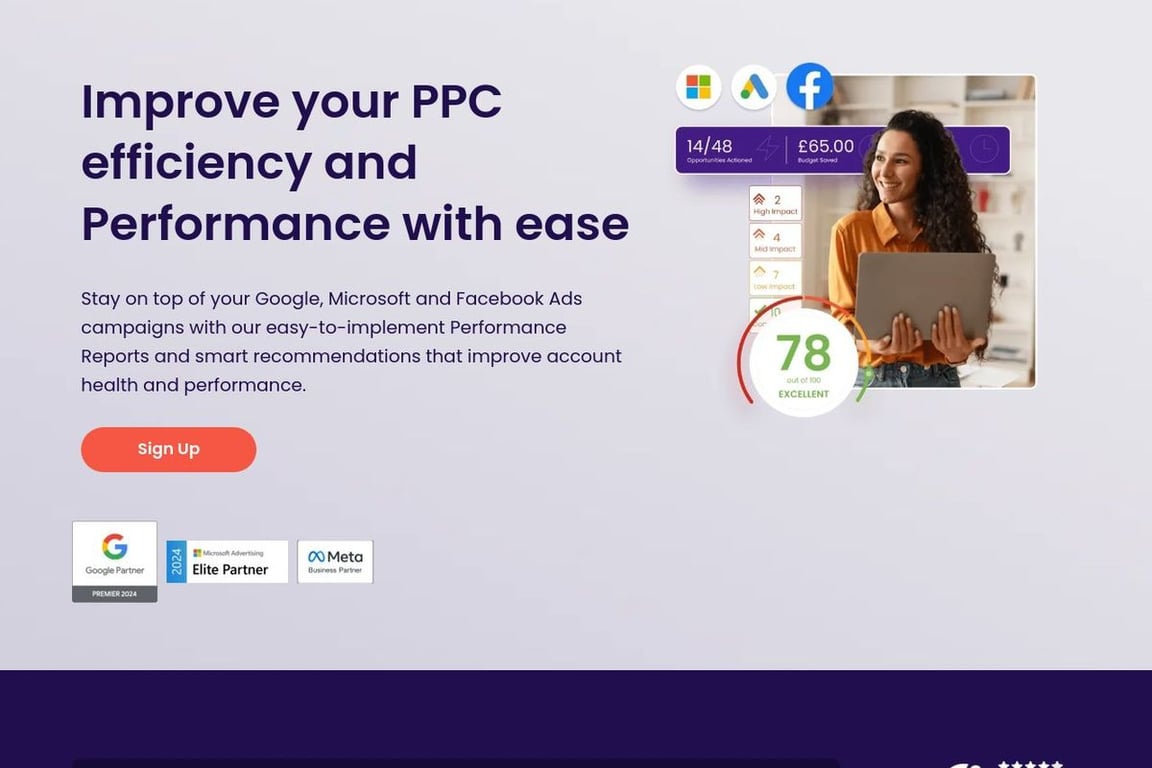 Adzooma homepage