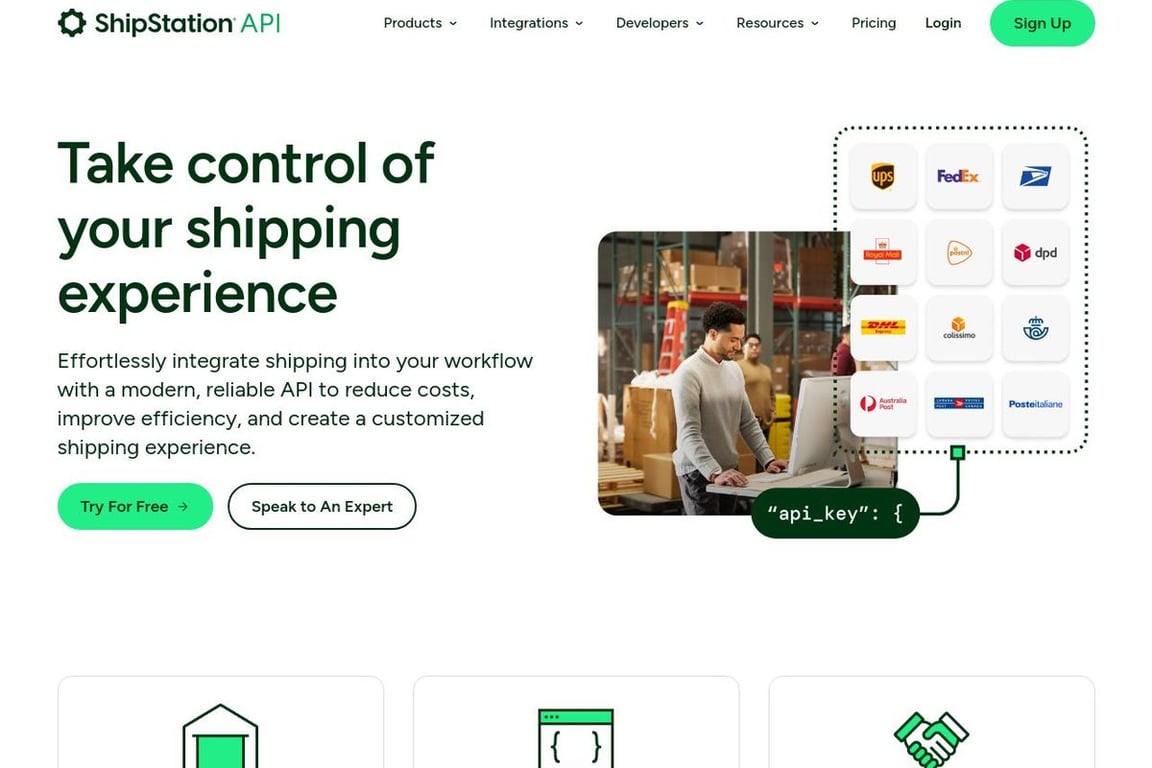 ShipEngine homepage