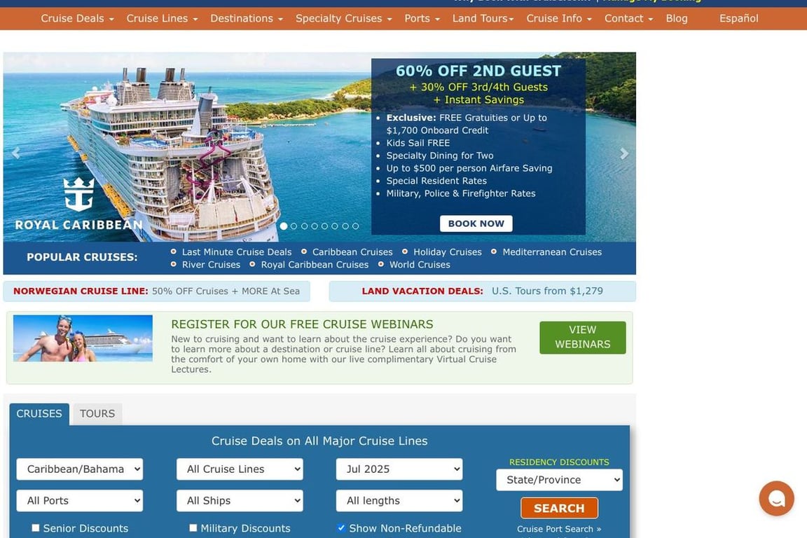 Cruise.com homepage