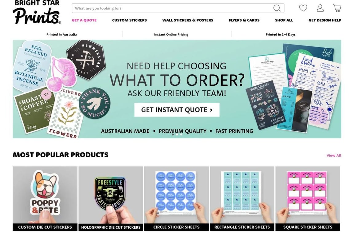 Bright Star Crafters homepage