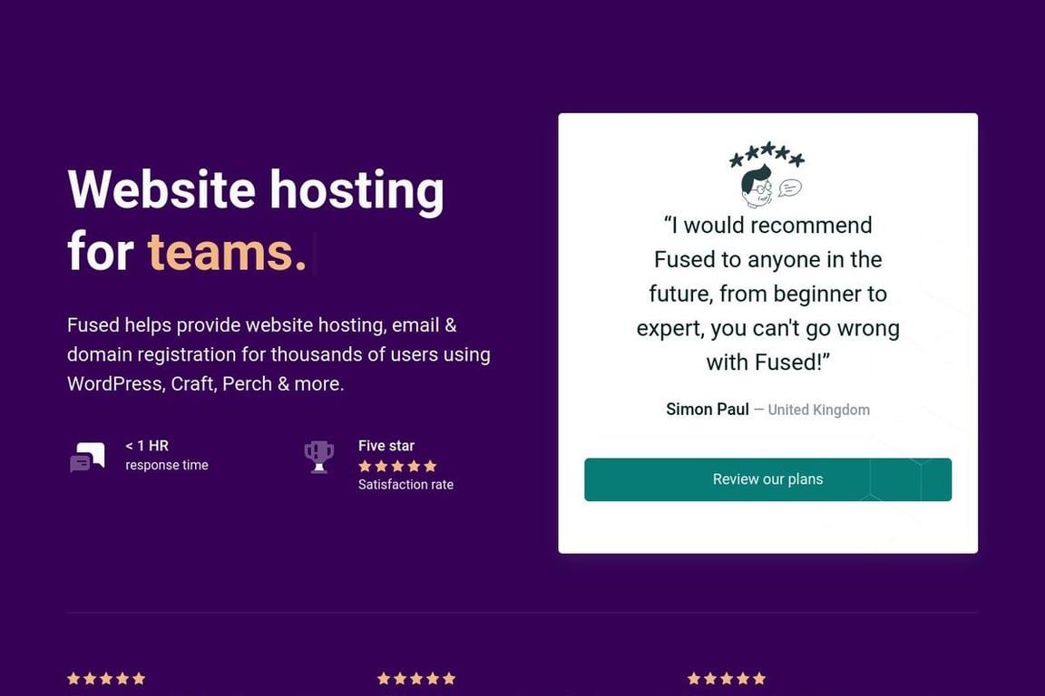 Fused homepage