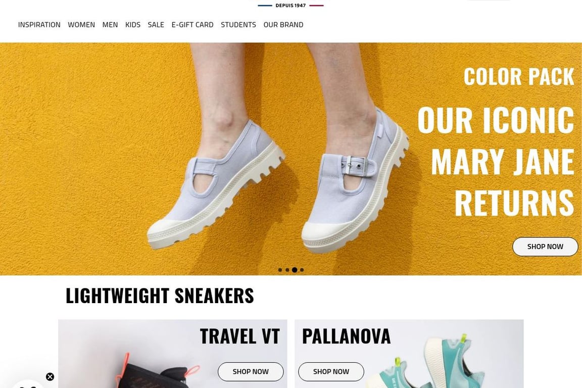 Palladium homepage