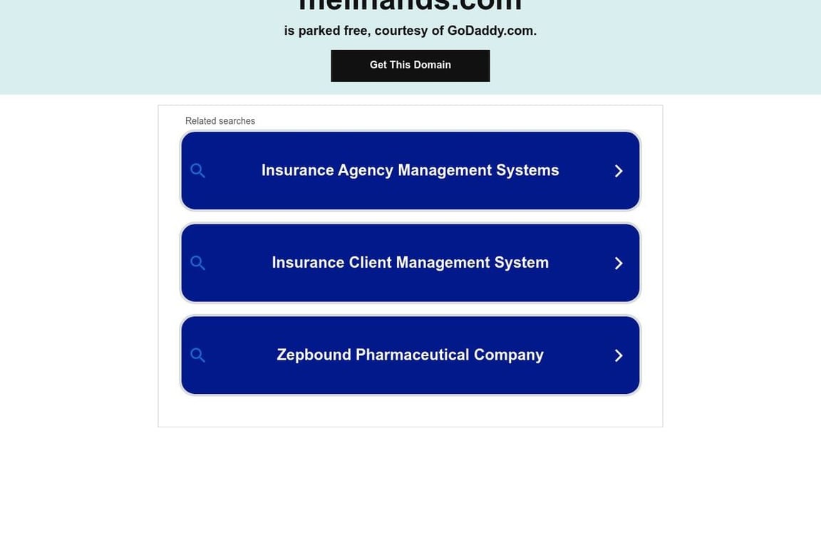 Meli Hands homepage