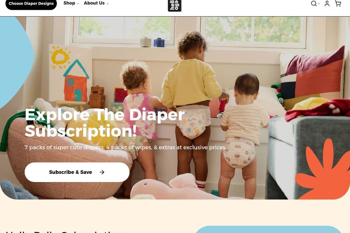 Hello Bello homepage