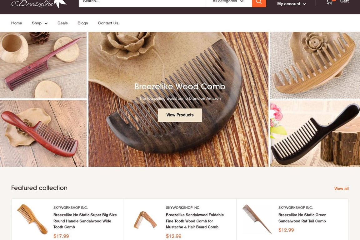 Breezelike homepage