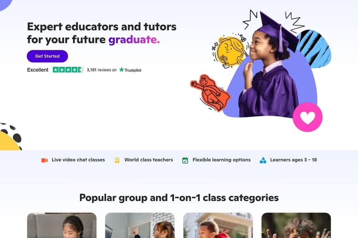 Outschool homepage