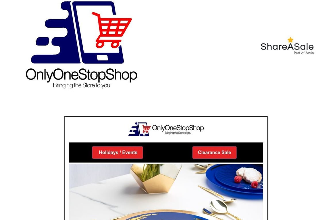 Only One Stop Shop affiliate program signup page