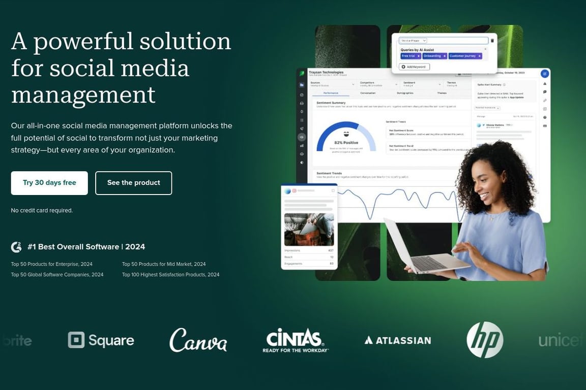 Sprout Social homepage