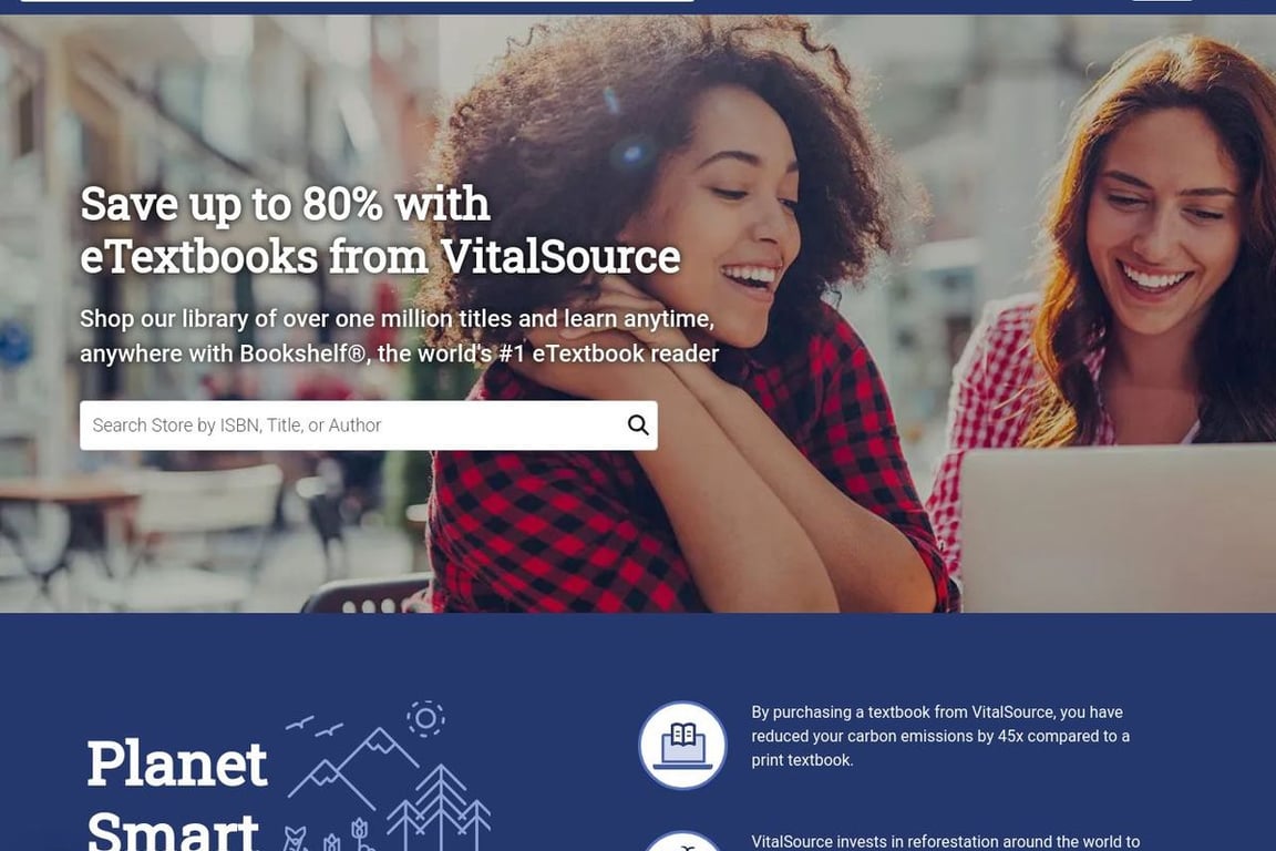 VitalSource homepage