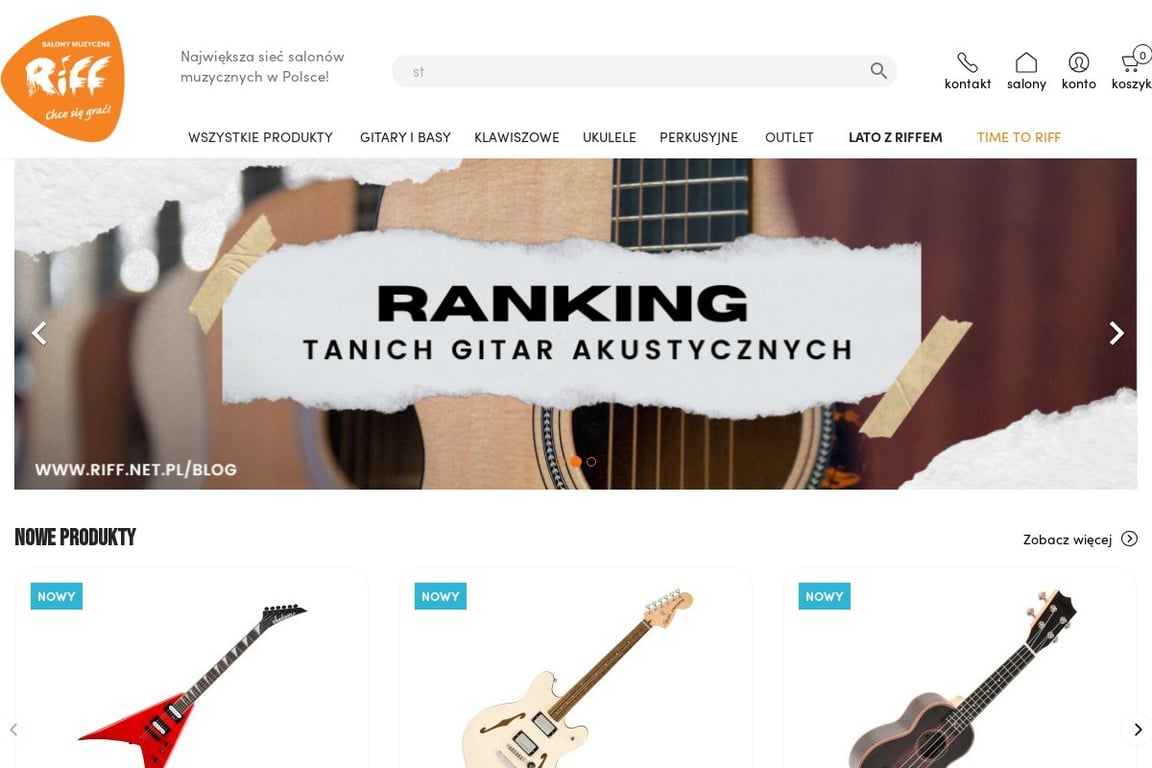 Riff.net homepage