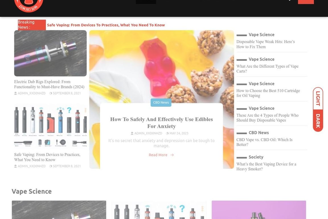 Vape Chemist homepage