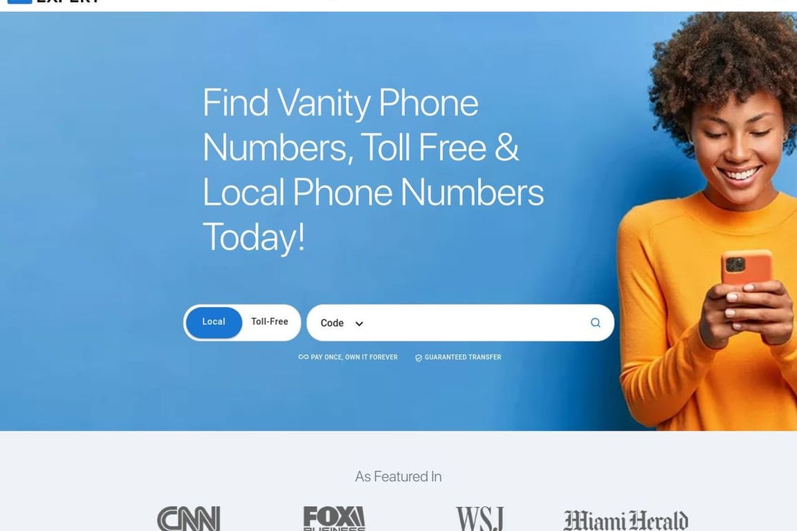 Phone Number Expert homepage