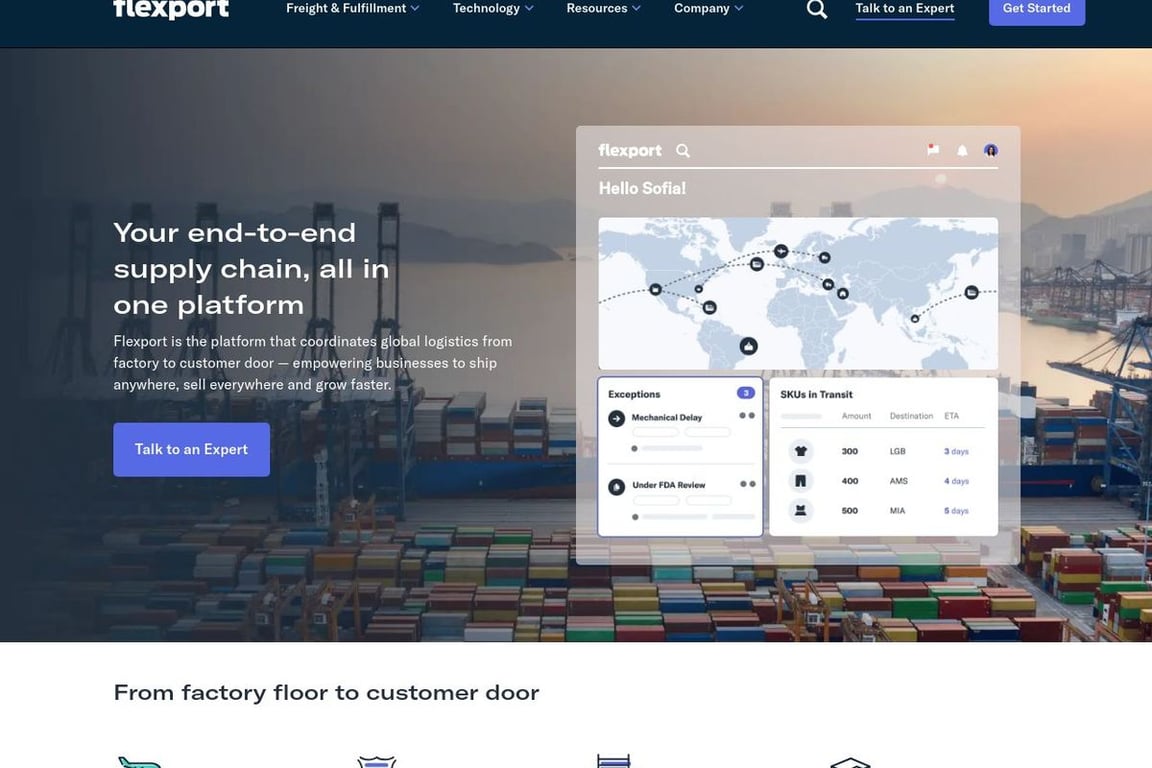 Deliverr homepage